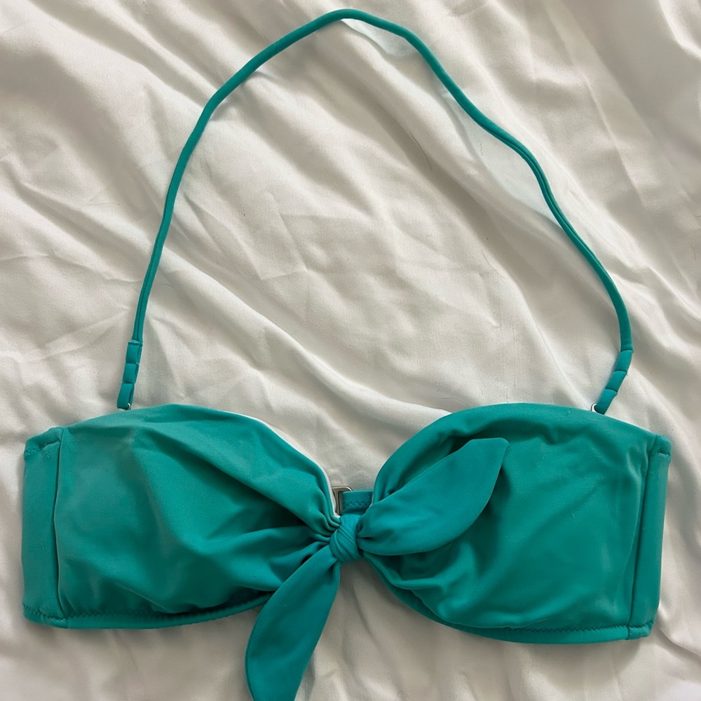 Victoria’s Secret Bandeau Strapless Bikini Top Turquoise